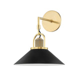 Syosset Wall Sconce - Black Shade by Hudson Valley