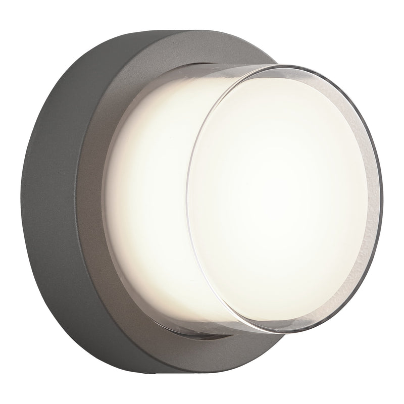 Syvana Round Wall Sconce Grey