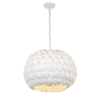 Talia 20.5'' Matte White Chandelier by Crystorama