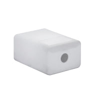 Tarida Tab indoor and outdoor LED coffee table by New Garden, white rounded cube form with a built-in speaker port