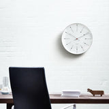 Arne Jacobsen Bankers Wall Clock, White/Black/Red, Small, Ø: 6.3 By Arne Jacobsen