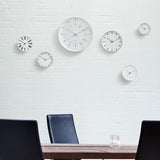 Arne Jacobsen Bankers Wall Clock, White, Extra Large, Ø: 18.9" By Arne Jacobsen