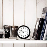 Arne Jacobsen Station Table Clock, H: 4.7" By Arne Jacobsen