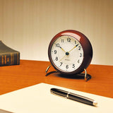 Arne Jacobsen Station Table Clock, H: 4.7" By Arne Jacobsen