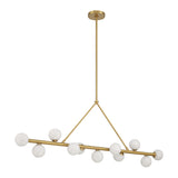 Terrell 46.5'' LED Luxe Gold Linear Chandelier by Crystorama