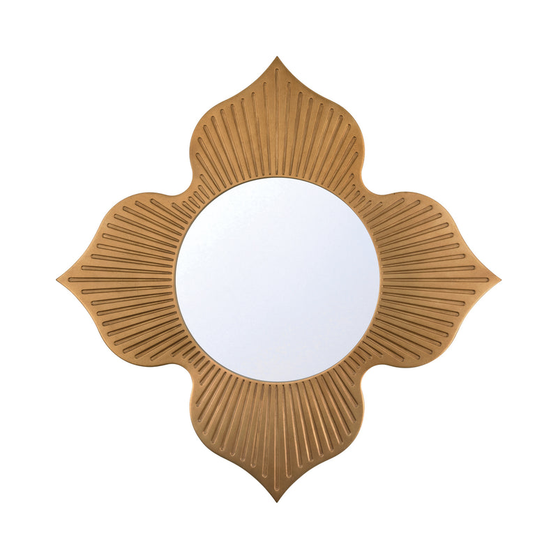 Tullos 48'' Burnished Brass Mirror by Crystorama