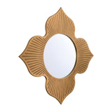 Tullos 48'' Burnished Brass Mirror by Crystorama