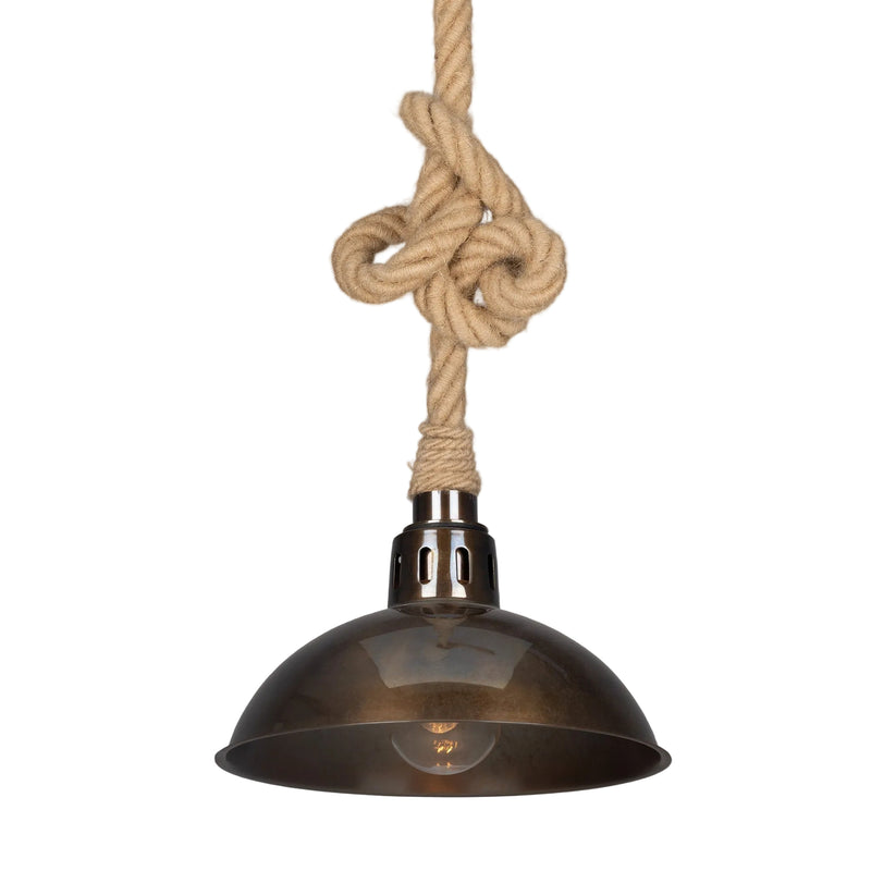 Tahiti Rope Pendant - Antique Brass