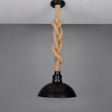 Tahiti Rope Pendant - Matte Black