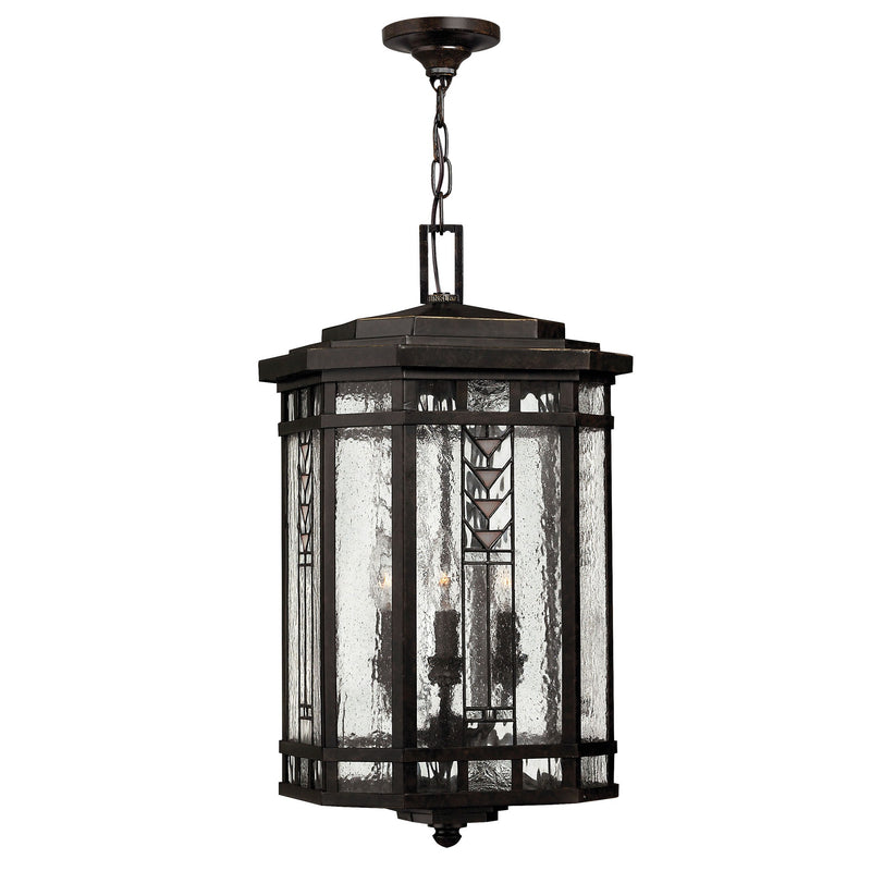 Tahoe Large Hanging Lantern - Regency Bronze - by Hinkley