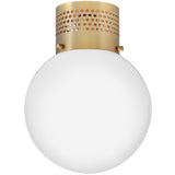 Taj Ceiling Light Lacquered Brass By Lark Living - Front View