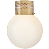 Taj Ceiling Light Lacquered Brass By Lark Living - Side View2