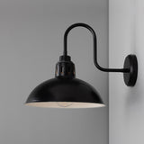 Talise Swan Neck Wall Light - Matt Black