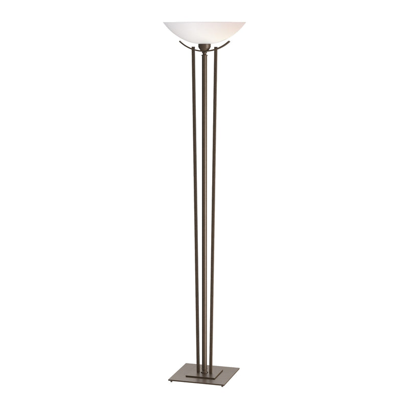 Taper Floor Lamp in Bronze, Opal Glass by Hubbardton Forge