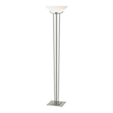 Taper Floor Lamp in Sterling, Opal Glass by Hubbardton Forge