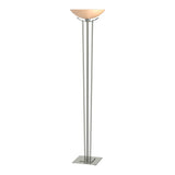 Taper Floor Lamp in Sterling, Sand Glass by Hubbardton Forge