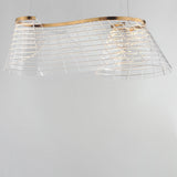 Tartan 1-Light Linear LED Pendant by ET2 - Brushed Champagne