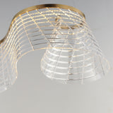 Tartan 1-Light Linear LED Pendant by ET2 - Brushed Champagne