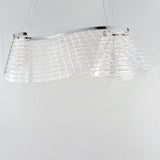 Tartan 1-Light Linear LED Pendant by ET2 - Polished Chrome