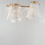 Tartan 3-Light LED Pendant by ET2 - Brushed Champagne