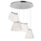 Tartan 3-Light LED Pendant by ET2 - Polished Chrome