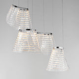 Tartan 3-Light LED Pendant by ET2 - Polished Chrome