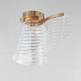 Tartan LED Flush Mount by ET2 - Brushed Champagne