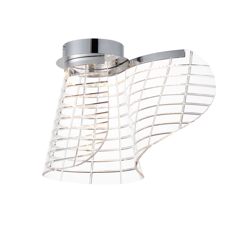 Tartan LED Flush Mount by ET2 - Polished Chrome