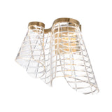 Tartan LED Wall Sconce by ET2 - Brushed Champagne