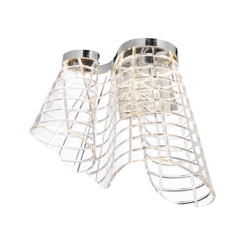 Tartan LED Wall Sconce by ET2 - Polished Chrome