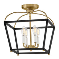 Tate Small Semi-Flush Mount