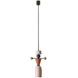 Taupe-Terracotta Nuro Pendant Light by Aromas