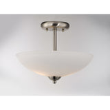 Taylor Semi-Flush Mount Satin Nickel by Maxim Lighting