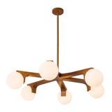 Teak Briar Chandelier by Kuzco Lighting