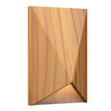 Teak Facet Wall Sconce with Slate Accent by Accord