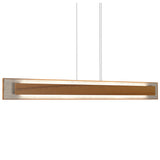 Teak Petra Linear Pendant with White Stone Accent by Accord