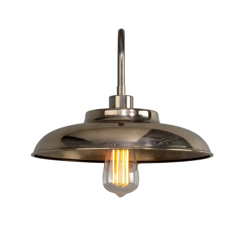 Telal Swan Neck Wall Light - Antique Silver