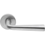 Tender Door Lever in Satin Chrome by Colombo Design