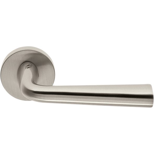 Tender Door Lever in Satin Nickel by Colombo Design