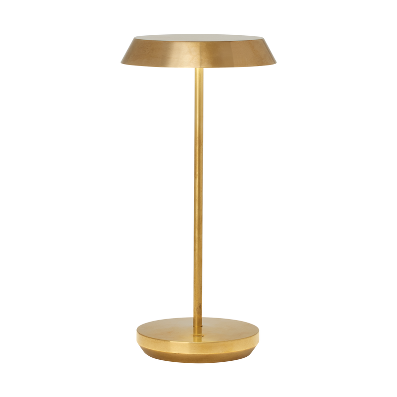 Tepa Accent Rechargeable Table Lamp Natural Brass By Visual Comfort Modern
