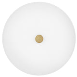 Tess Flush Mount Lacquered Brass Small By Lark Living - Down View