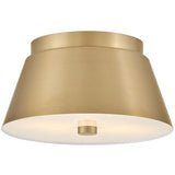 Tess Flush Mount Lacquered Brass Small By Lark Living - Front View