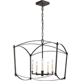 Thayer Lantern Chandelier — 23 1/8", Smith Steel