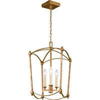 Thayer Mini Lantern Chandelier — 12", Antique Gild