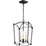 Thayer Mini Lantern Chandelier — 12", Smith Steel