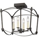 Thayer Semi-Flushmount — 14 3/8", Smith Steel