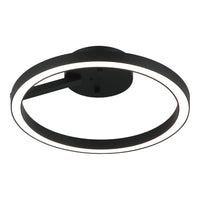 The Trundle Ceiling Mount 12 Inch Matte Black