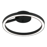 The Trundle Ceiling Mount 12 Inch Matte Black