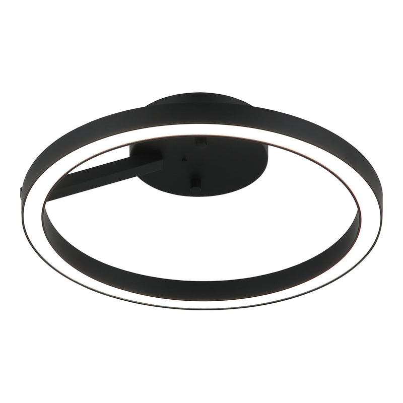 The Trundle Ceiling Mount 12 Inch Matte Black