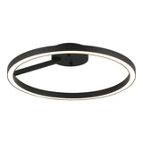 The Trundle Ceiling Mount 16 Inch Matte Black